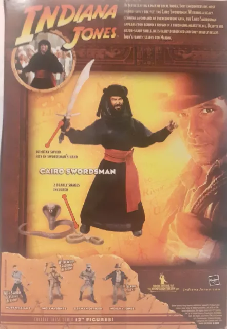 Cairo Swordsman Raiders Of The Lost Ark Hasbro 12 Inches Indiana Jones 3