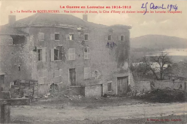 Cpa 54 The Battle Of Rozelieures Interior View