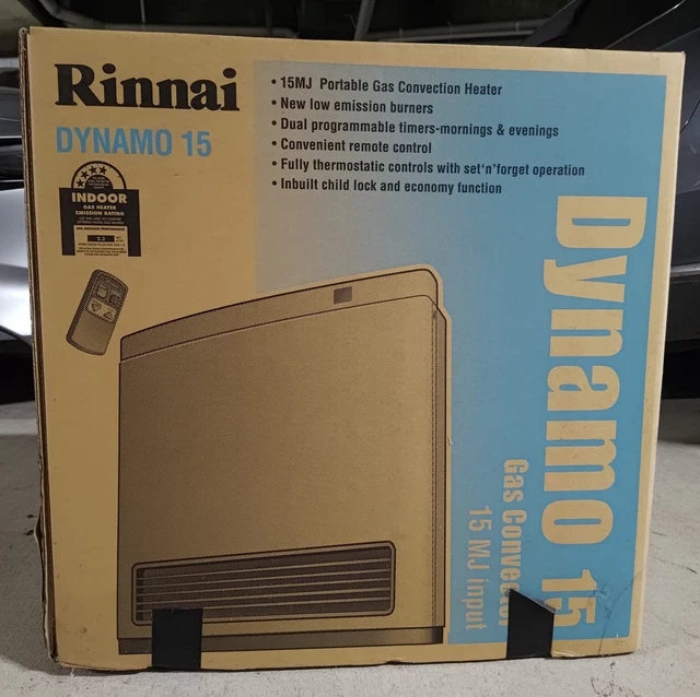 RINNAI RCE-329H PORTABLE 13MJ natural gas heater in silver/grey $100.00 -  PicClick AU