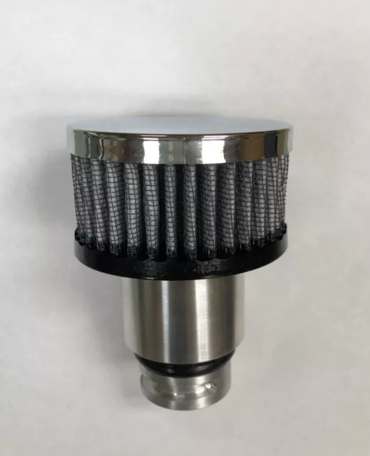 LS1 Billet Aluminum Valve Cover Breather With Chrome Filter