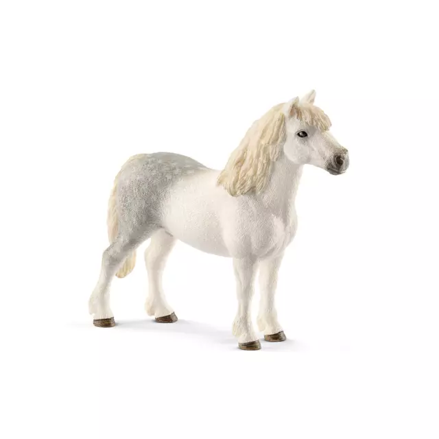 Schleich 13871 Farm World Welsh-Pony Hengst, Pferde, Spielfigur, Farmtiere