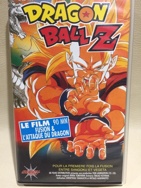 VHS Dragon ball Z Le film fusion&l'attaque du dragon 90mn TF1 vidéo 1995