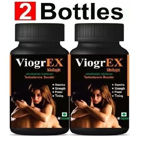 2x ViogrEX Double Power Shilajit Night Potenciador de testosterona de...