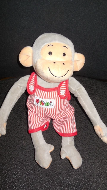 doudou peluche singe POPI 26/27 cm - état NEUF