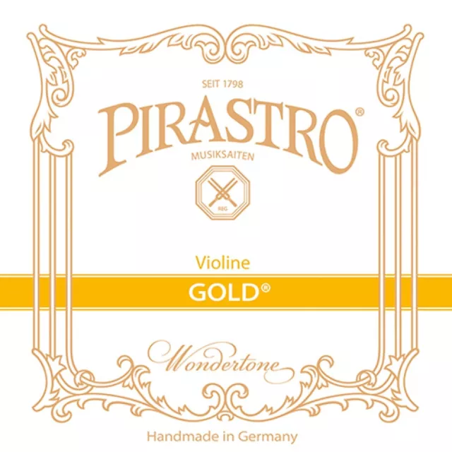 Pirastro GOLD E String for 4/4 Violin Violin, Sling, in Three Strengths