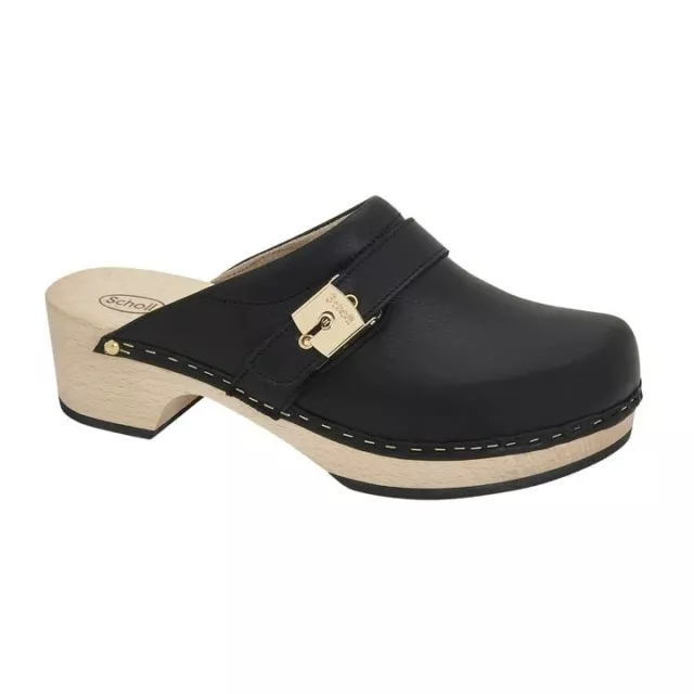 SCHOLL PANTOUFLE Femme Sabot Noir Pescura Sabot 50 EUR 114 64