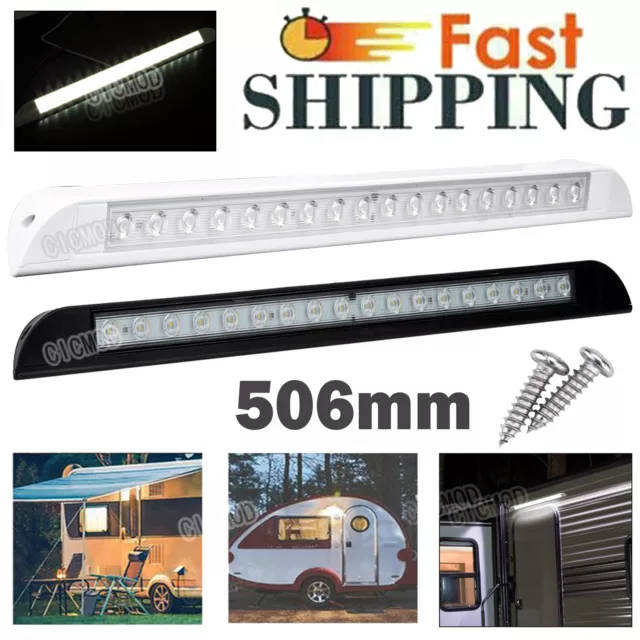 WATERPROOF 506mm 12V-24V LED AWNING INTERIOR EXTERIOR STRIP LIGHT CARAVAN CAMPER