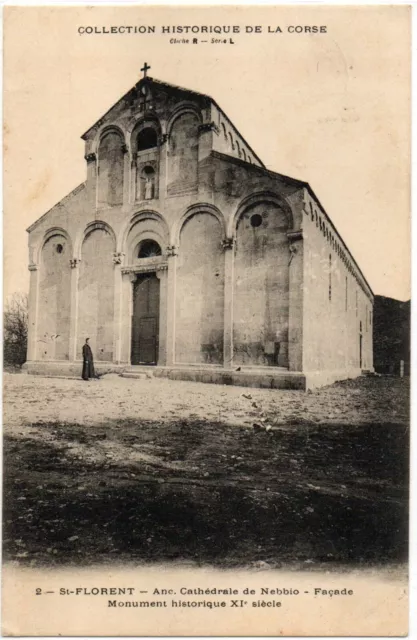 CPA CORSE  St FLORENT - Ancienne Cathédrale de Nebbio Façade Monument historique