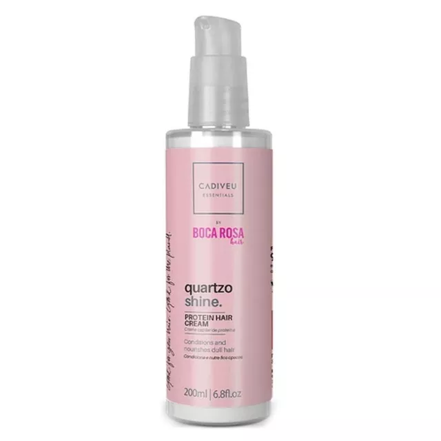 Cadiveu BOCA ROSA quartzo shine Essentials  Protein Hair cream Anti Frizz Vegan