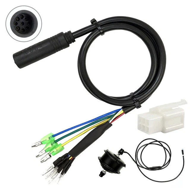 Hominas E-Bike Motor Verlängerungskabel - 9-polig Wasserdicht Buchse Auf Stecker