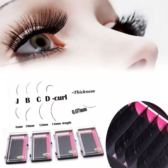New Mink Blink Lashes Tray Lash C D Curl For Individual Eyelash Extensions CA SO 2