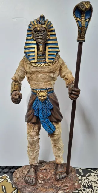 Iron Maiden Custom Made Eddie 12" Inch FIGURE Pharaoh BANDAGED Figurine Statue