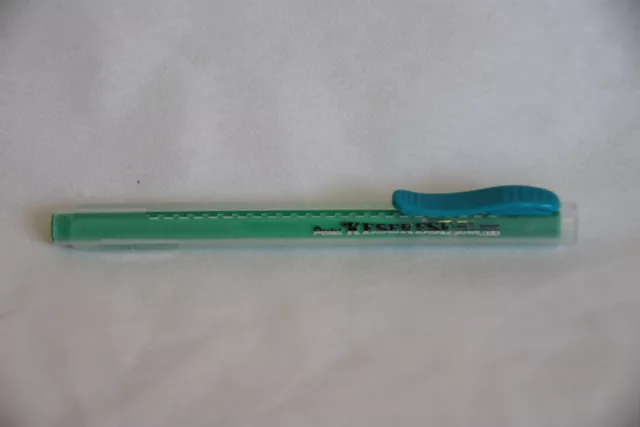 1x Pentel Stylo Effaceur à Effacer Clic Eraser Turquoise Vert Gomme