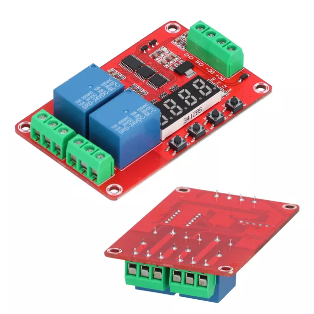 (24V) 2-Channel 20 Functions Time Delay Relay Trigger Delay Switching