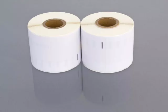 2 ROLLEN ETIKETTEN weiss 54x101mm für DYMO LabelWriter 99014