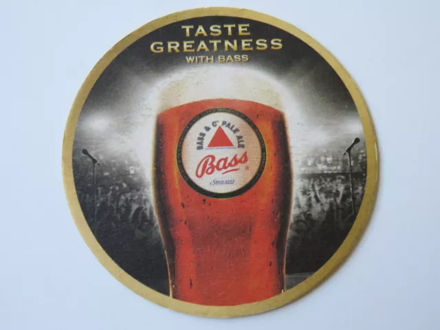 2006 Beer Bar Pub Coaster ~ Bass Brewery - Reach For Greatness Luton England