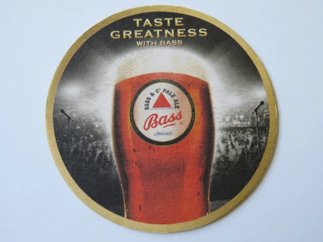 2006 Beer Bar Pub Coaster ~ Bass Brewery - Reach For Greatness Luton England