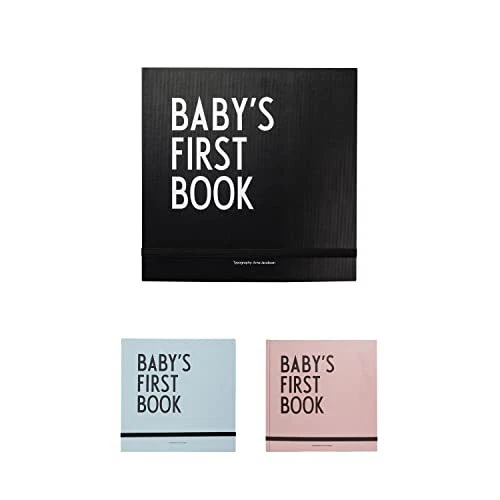 Design Letters Baby's First Book | Modern Minimalist First Year Milestone New...