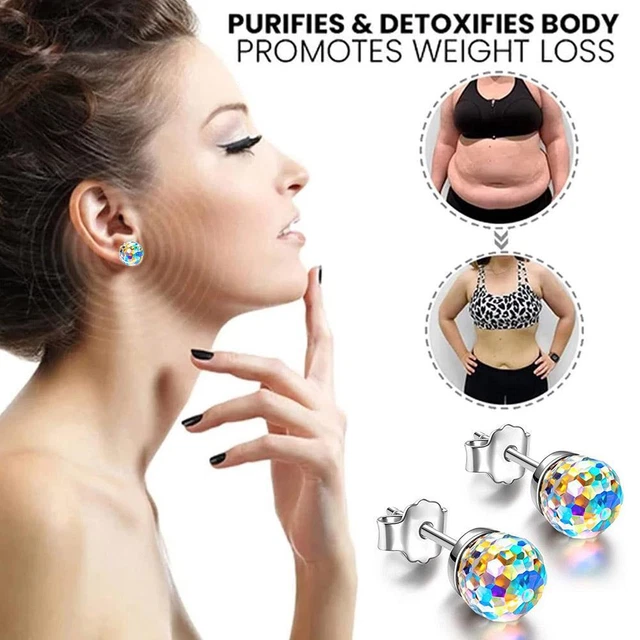 Pendientes biomagnéticos para adelgazar pernos terapia estimulante para perder peso U9X5US-