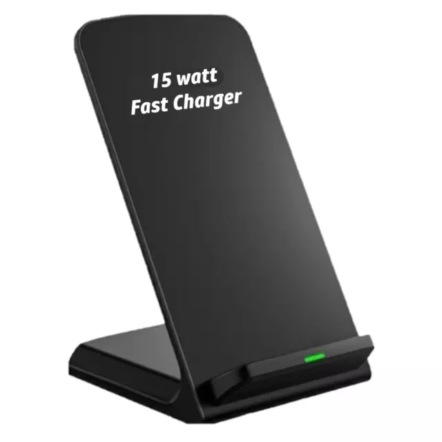 15w Fast Wireless Charger Stand Dock Cradle Holder for Samsung Galaxy S9 S10 S20