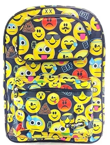 Emojination Boys & Girls 16" inches Backpack Canvas New Tags Licensed Product