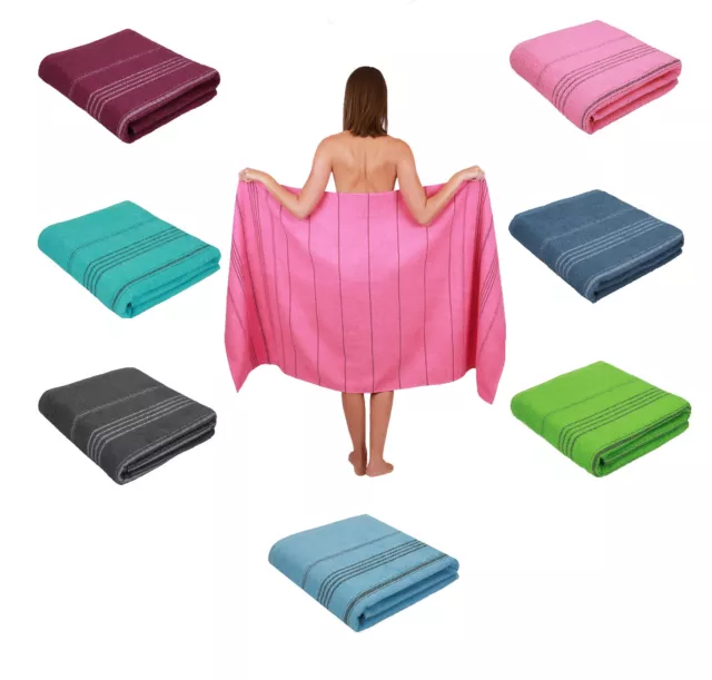 Serviette de bain Betz serviette de sauna XXL plage sport LINES 100% coton taille 90 x 180 cm