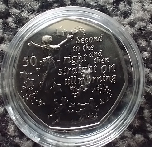 Isle of Man 50p Peter Pan 2019 6 Coin Set . Brand New & Uncirculated,