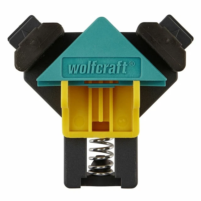 Wolfcraft Set 4 Morsetti Angolari ES 22 - Per Giunzioni A 90&deg; Precise
