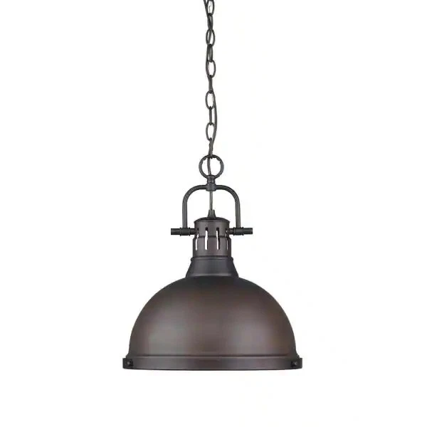 Golden Lighting pendant light- One light pendant light rubbed bronze