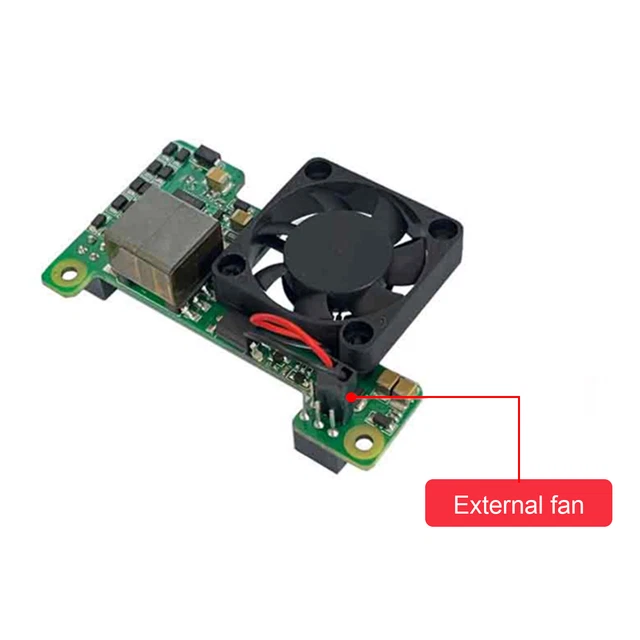 Modulo di espansione PoE HAT per Raspberry Pi 5 e CM5