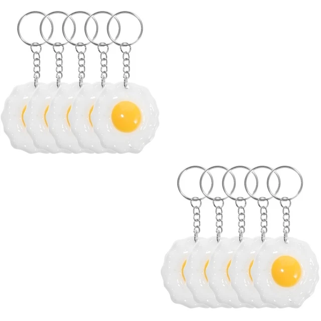 10 pcs Personalized Imitation Egg Pendants Backpack Ornaments