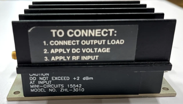 Mini-Circuits ZHL-3010 16dB broad-band Amplifier 50 to 1000MHz Mini-Circuits ZHL-3010 16dB broad-band Amplifier 50 to 1000MHz
