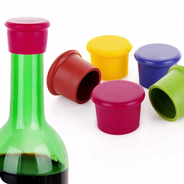 Nouveau bouchon de bouteille en silicone design pour sceller bouteilles de vin d