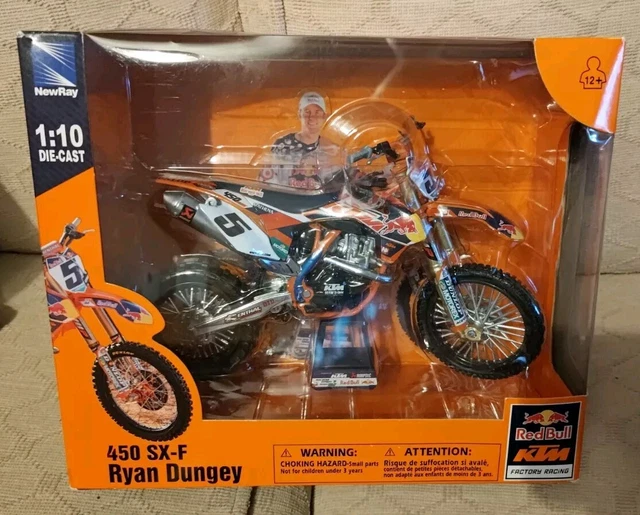 RYAN DUNGEY KTM 450 SXF 1 10 Die Cast Motocross MX Toy Model Bike Newray 36.99 PicClick UK