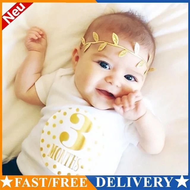 Newborn Baby Monthly Stickers Pregnant Women 1-12 Milestone Memory Photo Props
