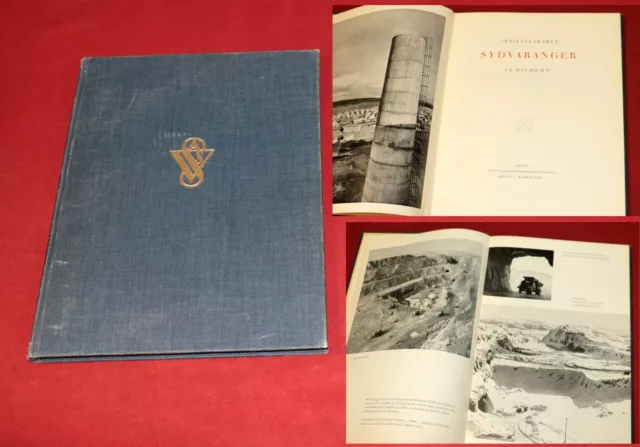 Sydvaranger AG in Bildern . Tagebau Eisenerz Kirkenes Baumaschinen 1957