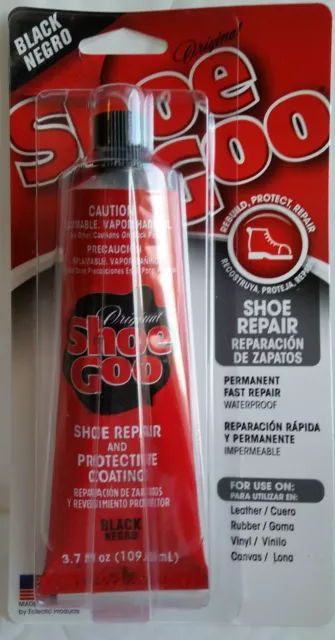 Shoe Goo - Shoe Repair- BLK Leather Rubber Shoes Adhesive Glue 110ml 3.7oz Black