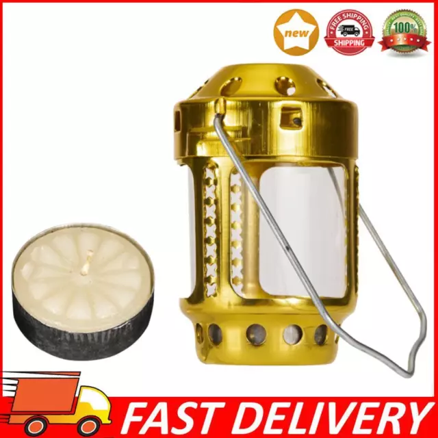 Portable Candle Holders Aluminium Alloy Emergency Lantern for Outdoor Camping