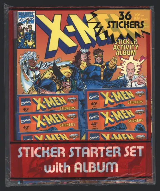 Marvel X-Men Sticker Activity Album with Starter Set of 6 sealed packs