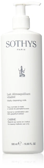 Sothys Vitality Cleansing Milk Professional Size 16.90 oz.