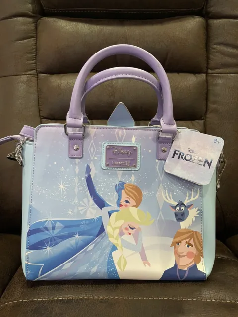 Buy Loungefly Disney Frozen Elsa and Anna Snow Play Womens Double Strap  Shoulder Bag Mini Backpack Purse Online at desertcartINDIA