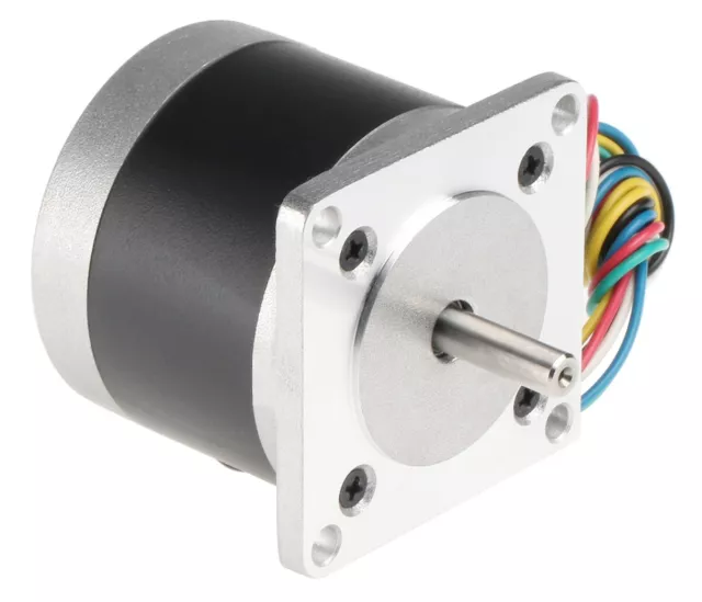 1 pcs - RS PRO Hybrid Stepper Motor, 6 V, 1.8°, 56.4 x 56.4mm Frame, 6.35mm Shaf