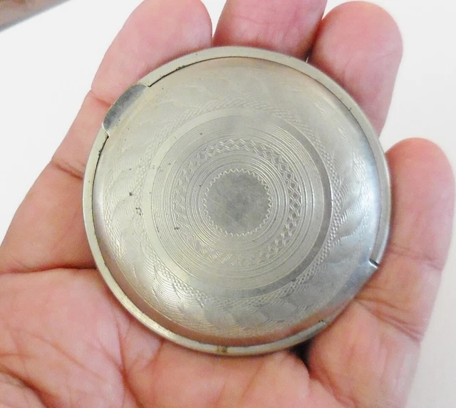 Vintage Art Nouveau 1920'S Richard Hudnut Compact Hand Mirror Victorian Design