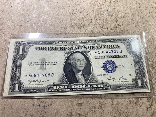 1935-E $1 ONE DOLLAR *STAR* SILVER CERTIFICATE CURRENCY 🔥CoinGuyz🔥