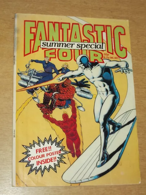 Fantastic Four Marvel British Weekly Summer Special 1982 Silver Surfer Rare (B)^