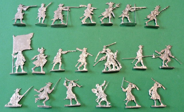 Soldats D'étain – Armée Louis XIV – 20 Pièces – Échelle 30mm – Allemagne – Lot 4