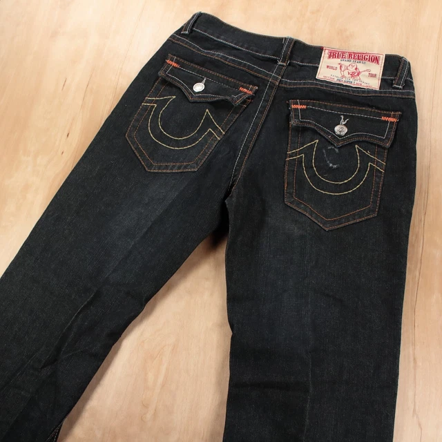 vtg usa made TRUE RELIGION Joey Super T flared denim jeans 36 tag 90s 00s y2k vtg usa made TRUE RELIGION Joey Super T flared denim jeans 36 tag 90s 00s y2k
