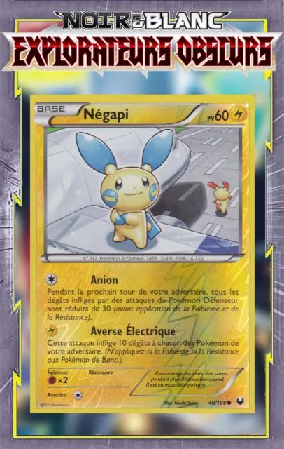 Négapi -N&B:Explorateurs Obscurs-40/108-Carte Pokemon France