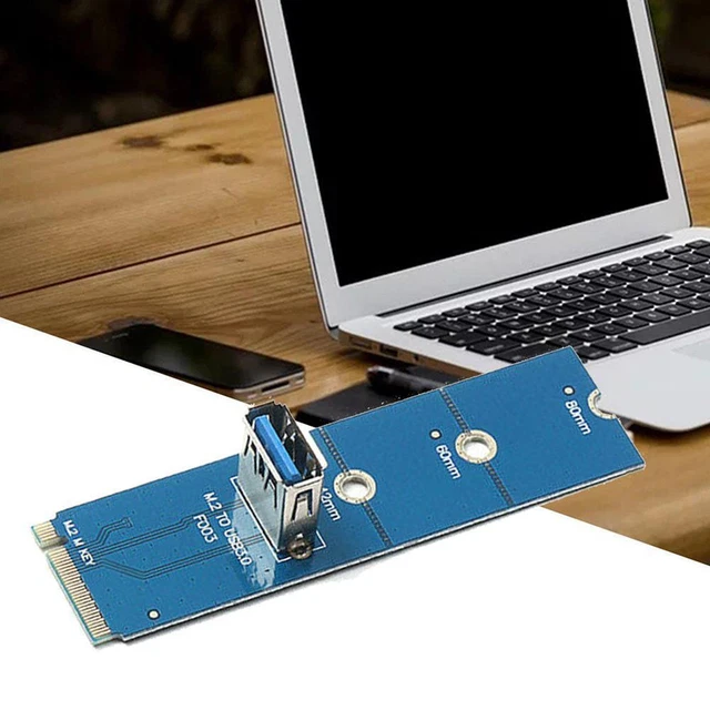 NGFF M.2 To USB 3.0 Transfer PCI-E Riser Card Adapter Machine For Mining. D8O8