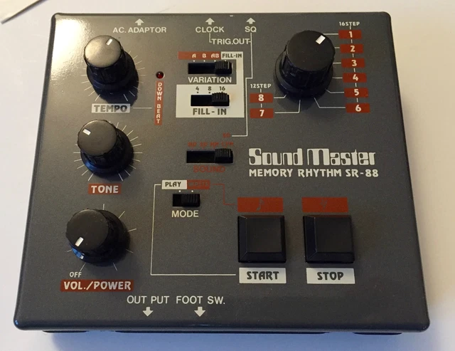 Sound Master SR-88 アナログドラムマシーン 箱/取説付美品珍品 Sound